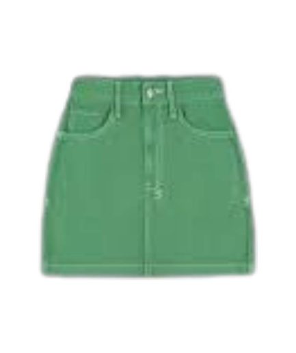 Super X Denim Mini Green Ksubi Skirt